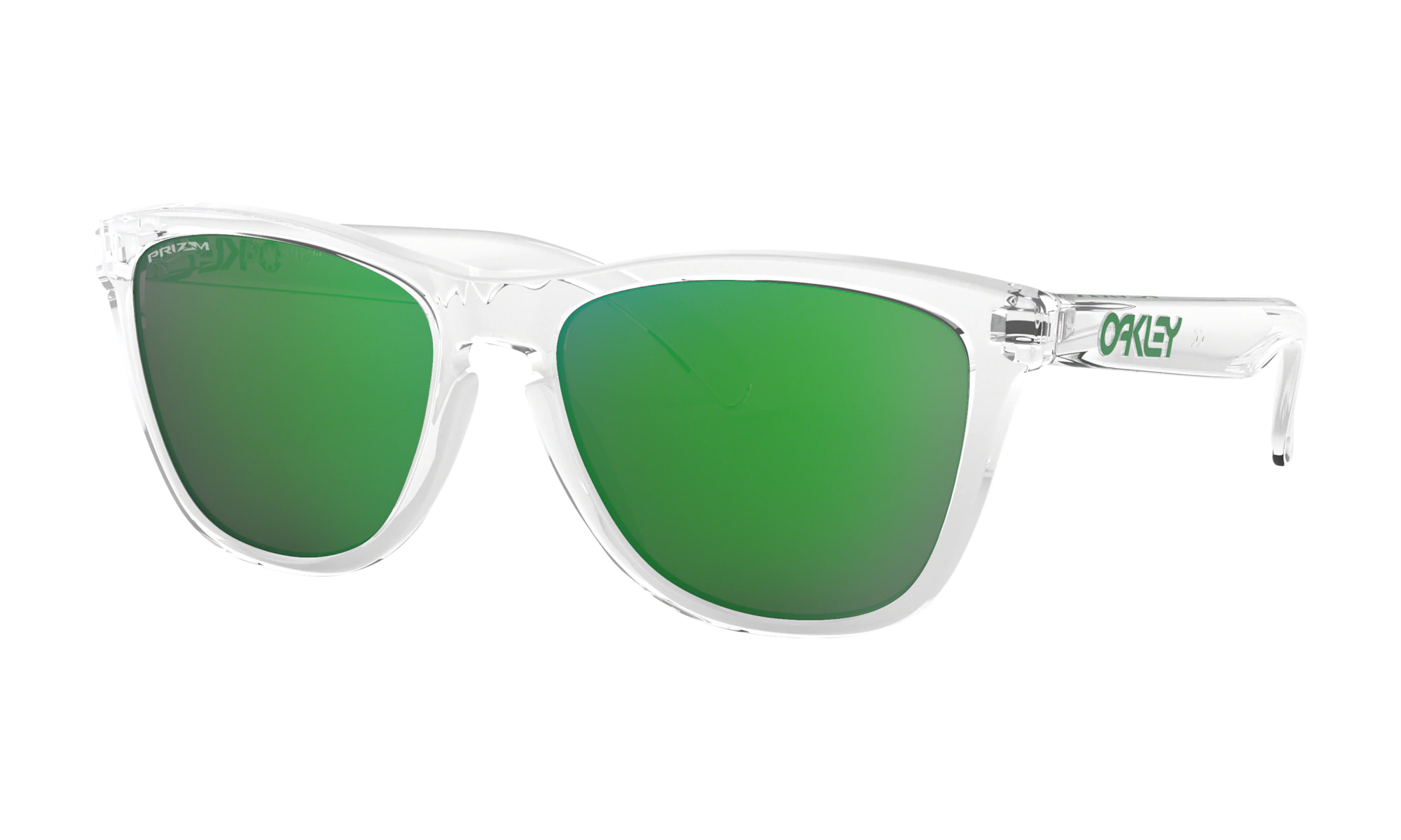 Oakley Frogskins Crystal Clear Prizm Jade Sunglasses